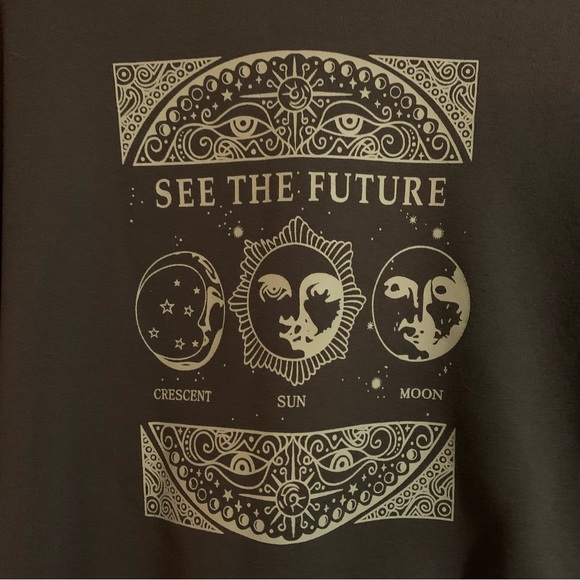 See The Future Sun + Moon Crewneck Sweater | Shein - Picture 2 of 4